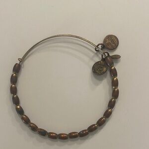 Alex & Ani Elegant Gold-Tone Beaded Bracelet